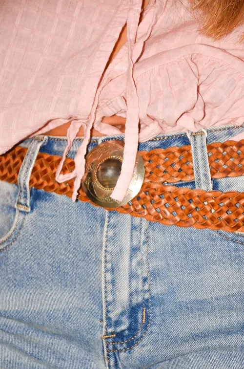 Ceinture Cuir Tressée ANGIE