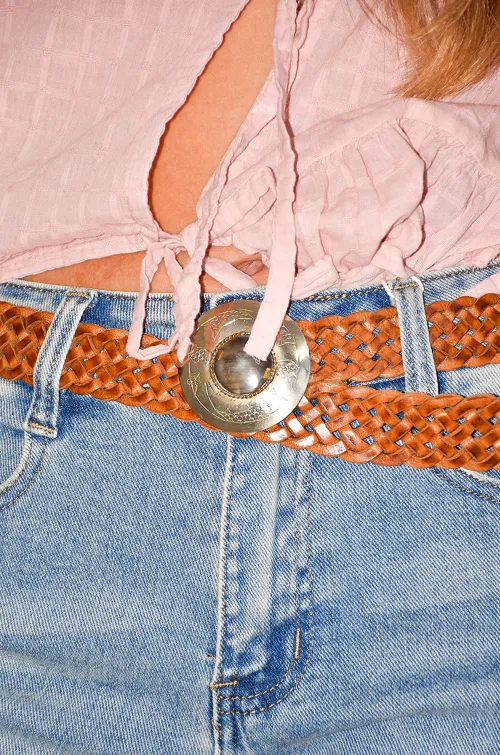 Ceinture Cuir Tressée ANGIE