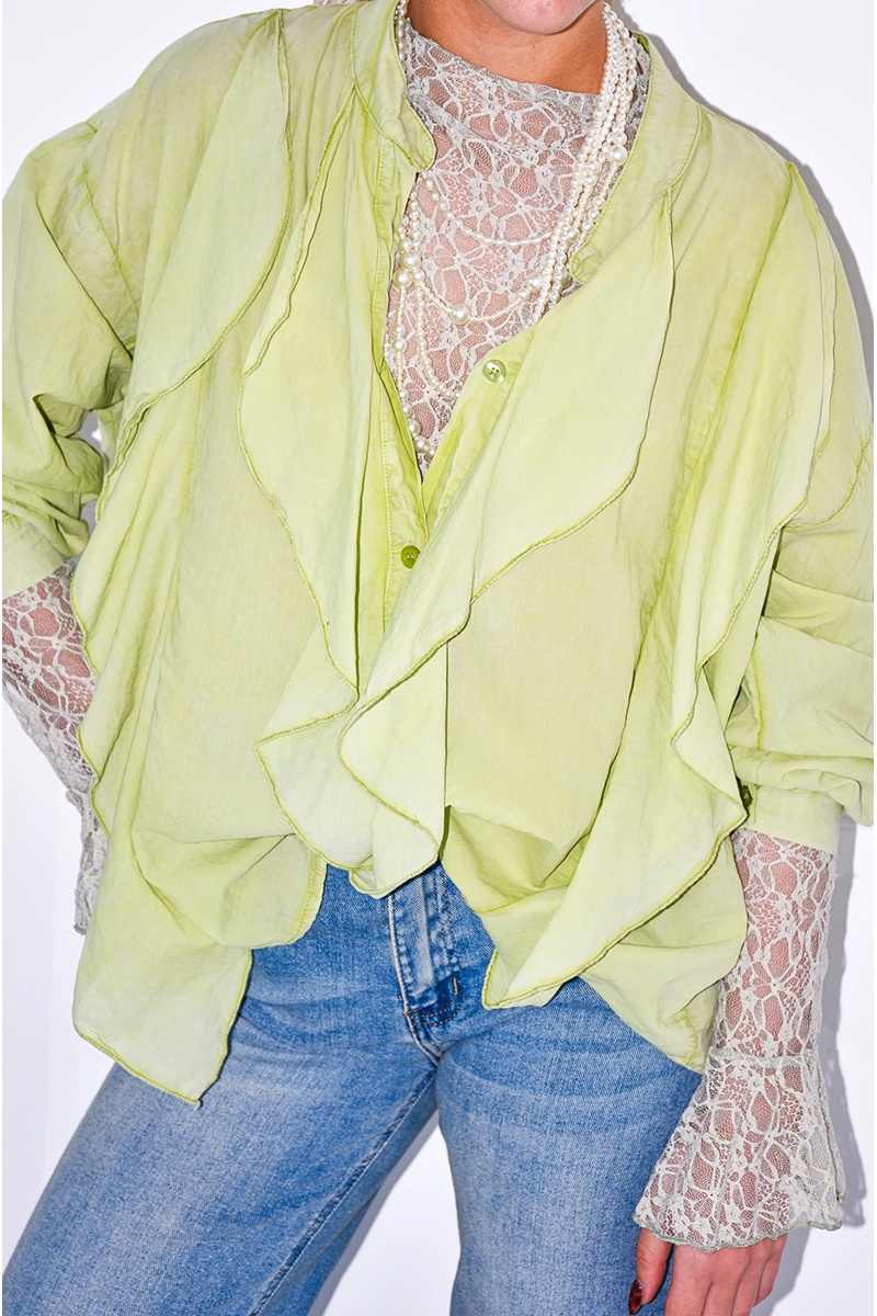 MODAS Y CREATIONES ANGELINA SL VOLANT VERTE CHEMISIERS 2