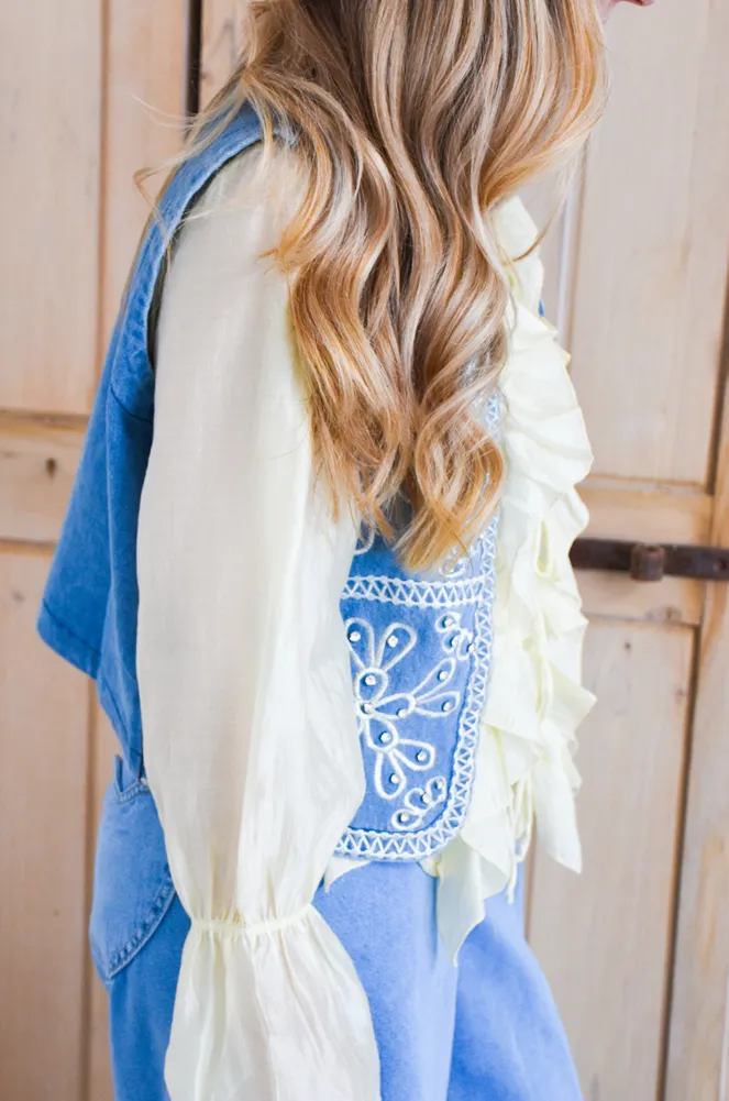 Veste Strass Denim FIONA