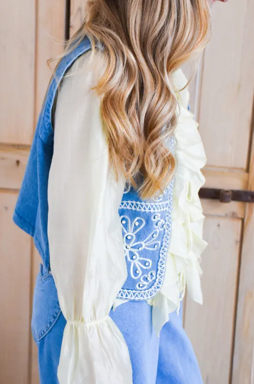 Veste Strass Denim FIONA