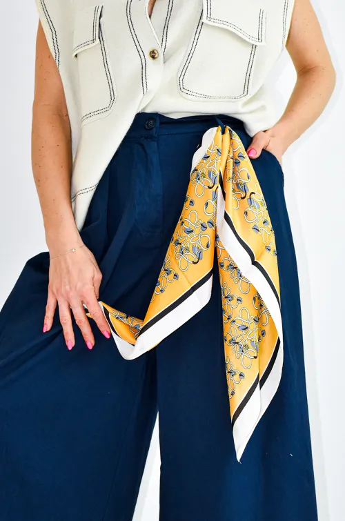GIRLS AND BIJU SL IMPRI ORANGE FOULARD