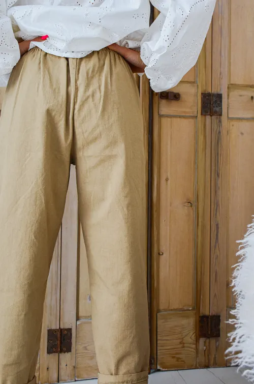 w.studio UNI CAMEL PANTALON FEMME
