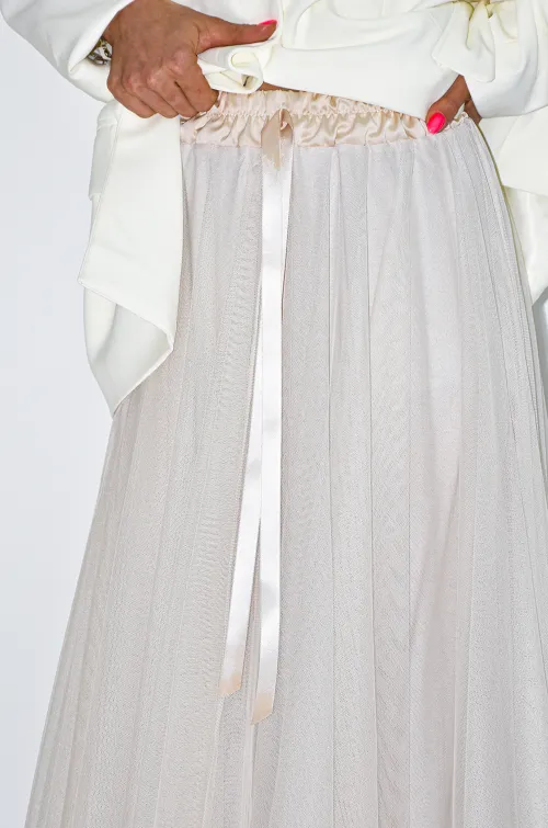 YELLOZ ROSE W TULLE ECRU JUPES FEMME