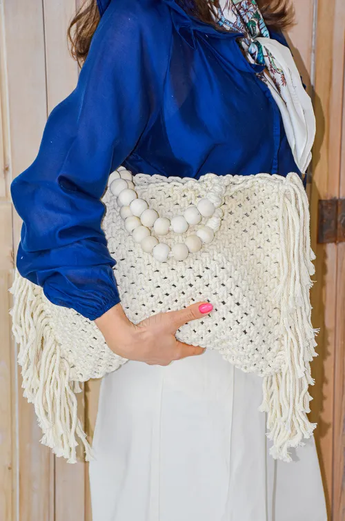 jianna fashion s.l PERLE ECRU SAC FEMME