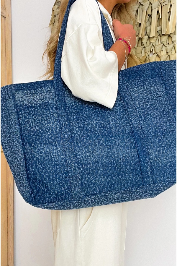Leopard Denim Tote LOUISE PIECES - 2 | ACCESSORIES 2