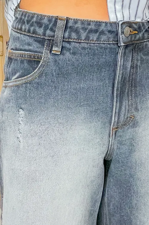 banditas JEANS GRIS BERMUDAS FEMME
