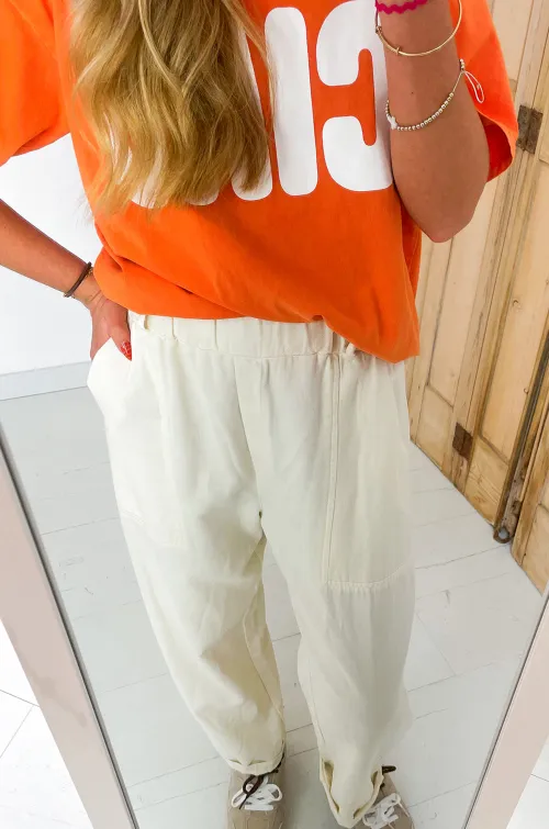 banditas POCHE ECRU PANTALON FEMME