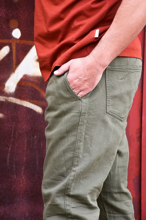 th moda 1970  KAKI PANTALONS  HOMME