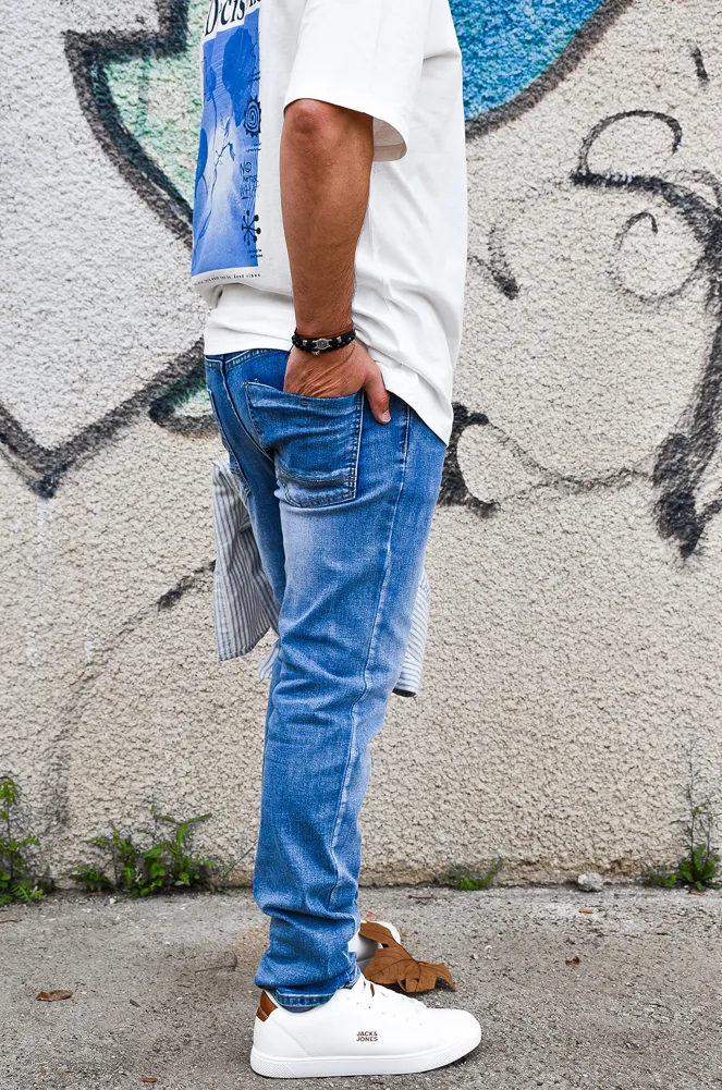 th moda 1970  BLEU JEANS HOMME
