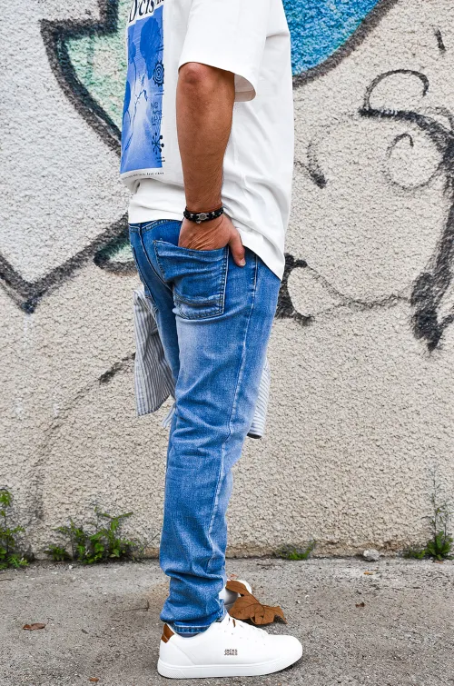 th moda 1970  BLEU JEANS HOMME