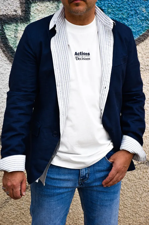 th moda 1970 BLAZER MARINE VESTES HOMME
