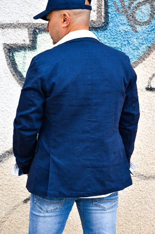 th moda 1970 BLAZER MARINE VESTES HOMME