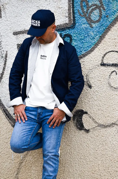 JACKandJONES NAVY BLAZE CASQUETTES