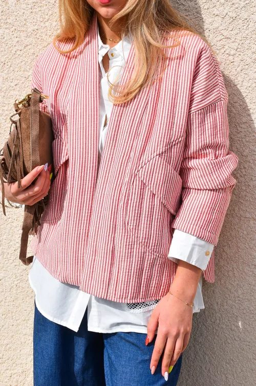 johanna toutoun RAYE ROUGE KIMONO