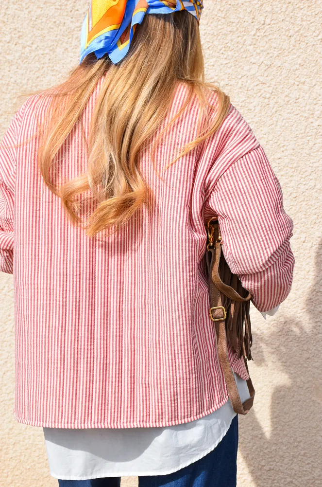 johanna toutoun RAYE ROUGE KIMONO