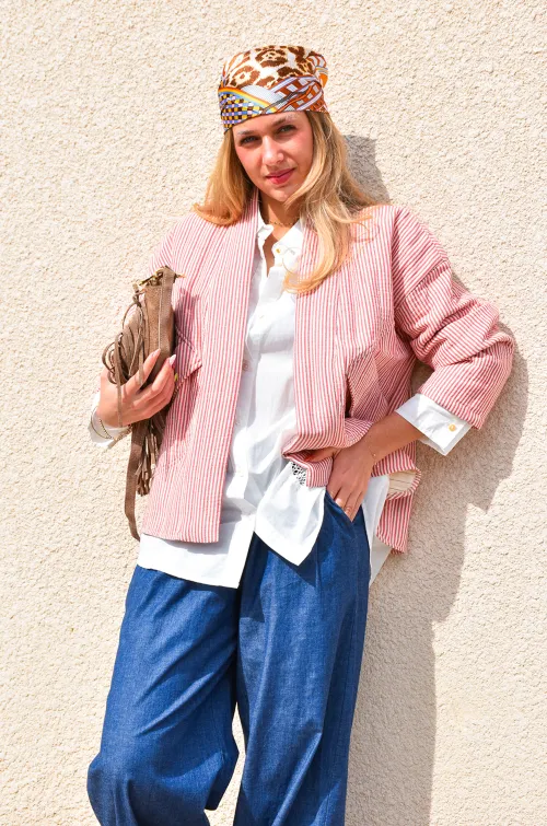 johanna toutoun RAYE ROUGE KIMONO