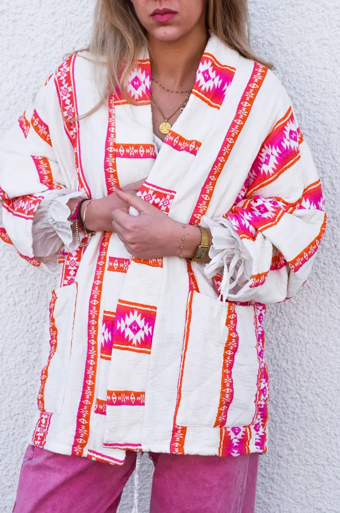johanna toutoun IMPRI ROSE KIMONO