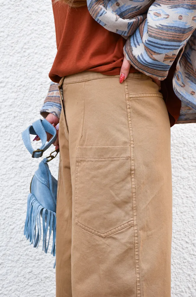 johanna toutoun UNI CAMEL PANTALON FEMME