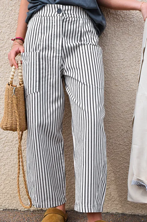 johanna toutoun RAYE NOIR PANTALON FEMME