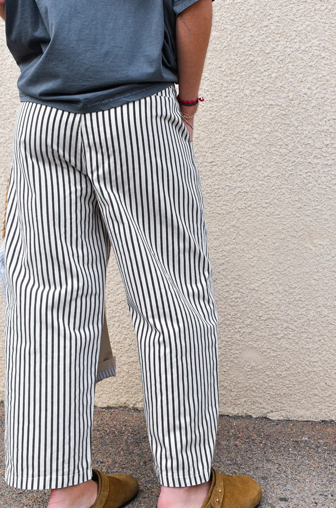 johanna toutoun RAYE NOIR PANTALON FEMME