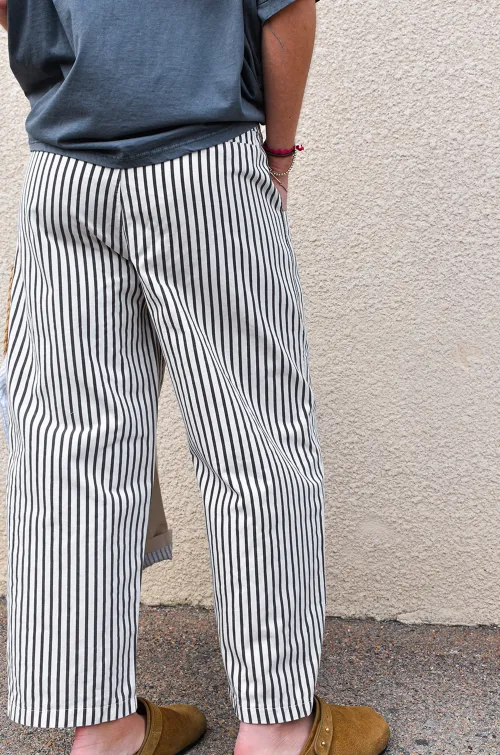 johanna toutoun RAYE NOIR PANTALON FEMME