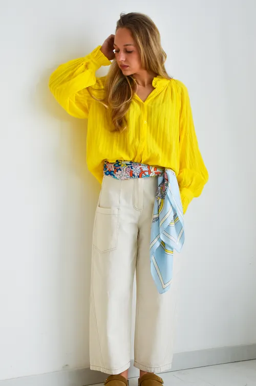 johanna toutoun UNI ECRU PANTALON FEMME