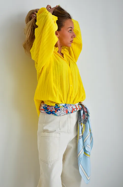 johanna toutoun FROISS JAUNE CHEMISIER