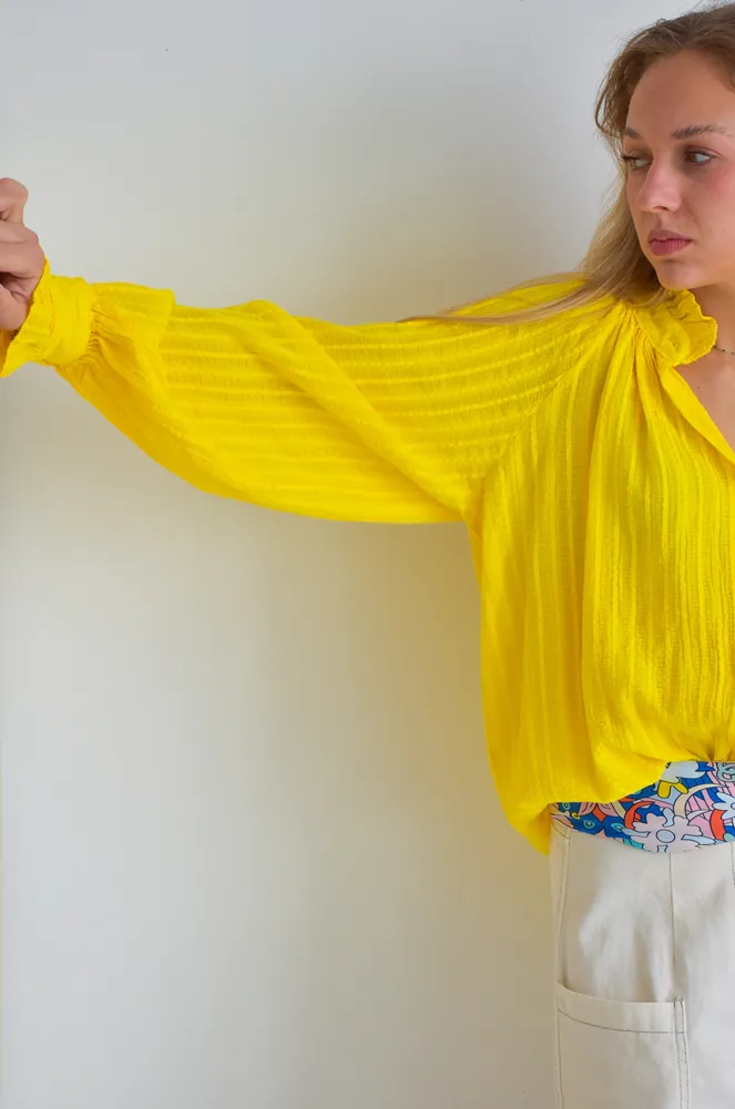 johanna toutoun FROISS JAUNE CHEMISIER