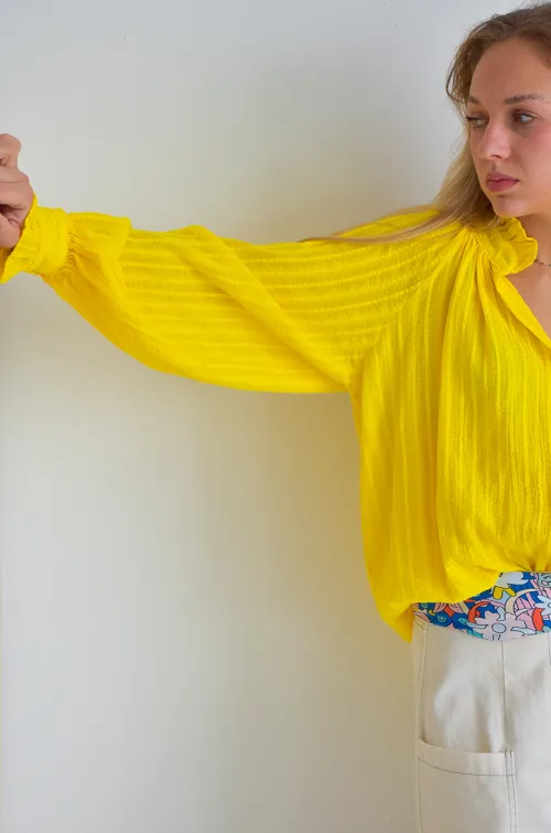 johanna toutoun FROISS JAUNE CHEMISIER