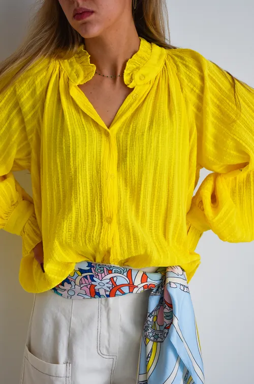johanna toutoun FROISS JAUNE CHEMISIER