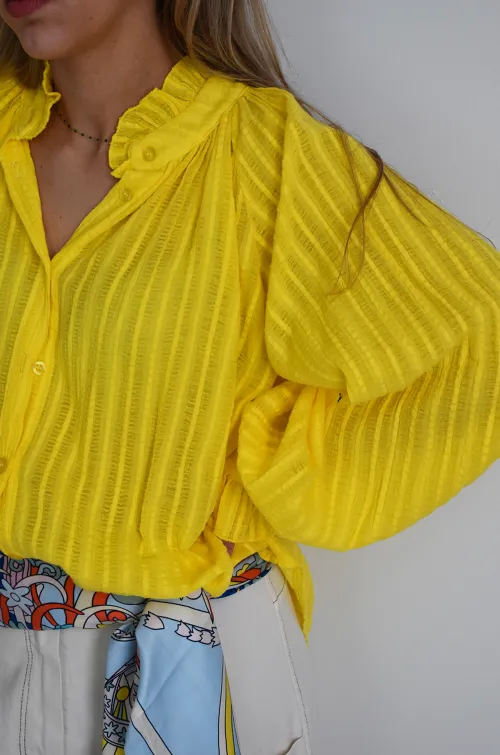 johanna toutoun FROISS JAUNE CHEMISIER