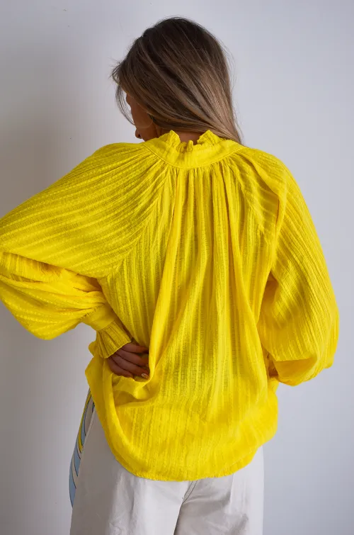 johanna toutoun FROISS JAUNE CHEMISIER