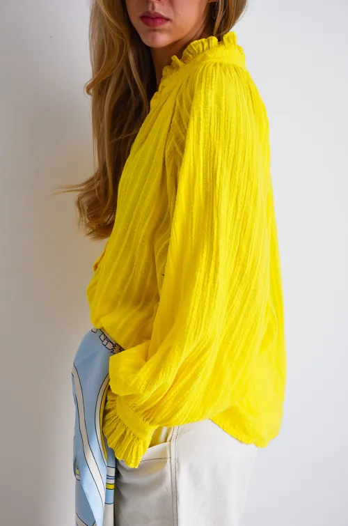 johanna toutoun FROISS JAUNE CHEMISIER