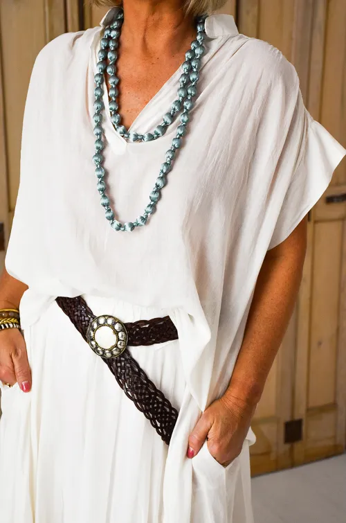johanna toutoun SANSMA ECRU BLOUSE