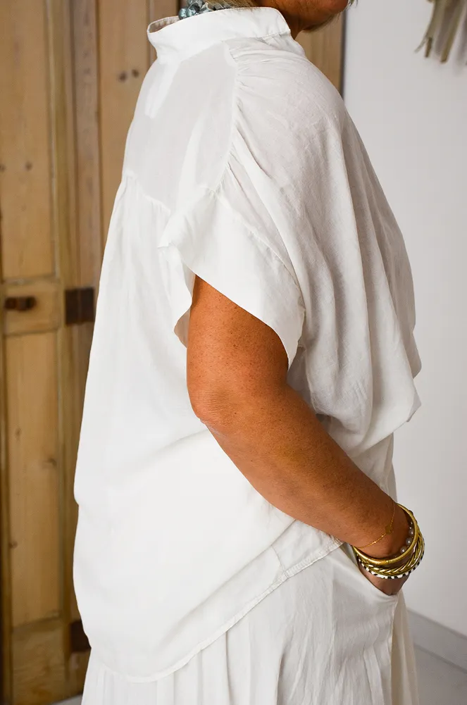 johanna toutoun SANSMA ECRU BLOUSE