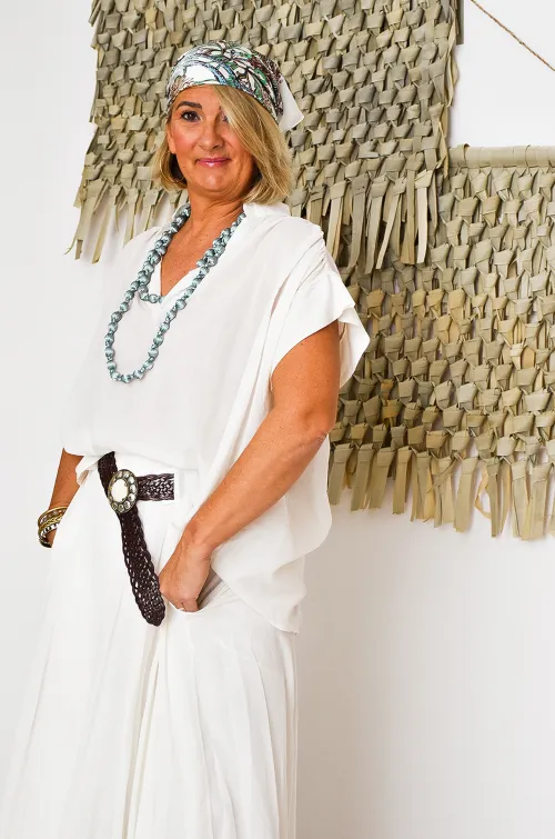 johanna toutoun SANSMA ECRU BLOUSE
