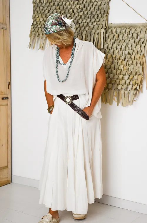 johanna toutoun SANSMA ECRU BLOUSE