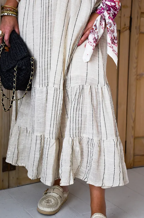 FUTUR FASHION ARGENT BEIGE ROBES FEMME