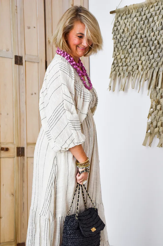 FUTUR FASHION ARGENT BEIGE ROBES FEMME