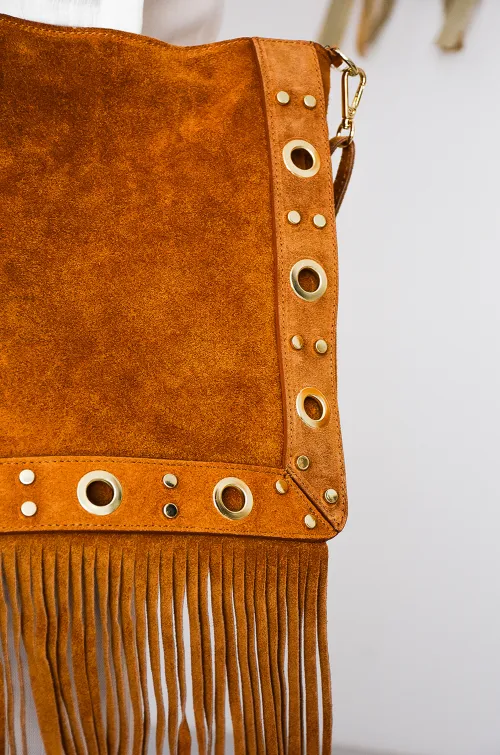 Bolsa de franja camelo IMPERIA Noho - 4 | ACESSÓRIOS