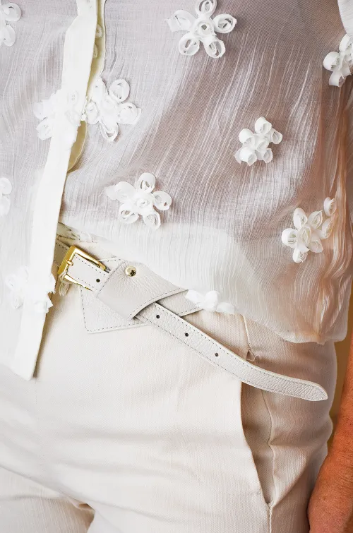 Ceinture Dorée Ecrue MATERA