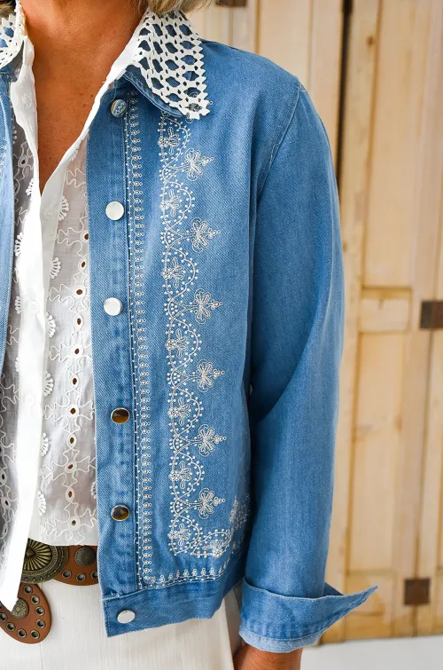 Veste Brodée Jeans IMOLA