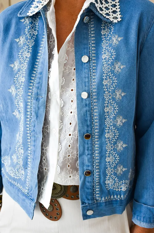 Veste Brodée Jeans IMOLA