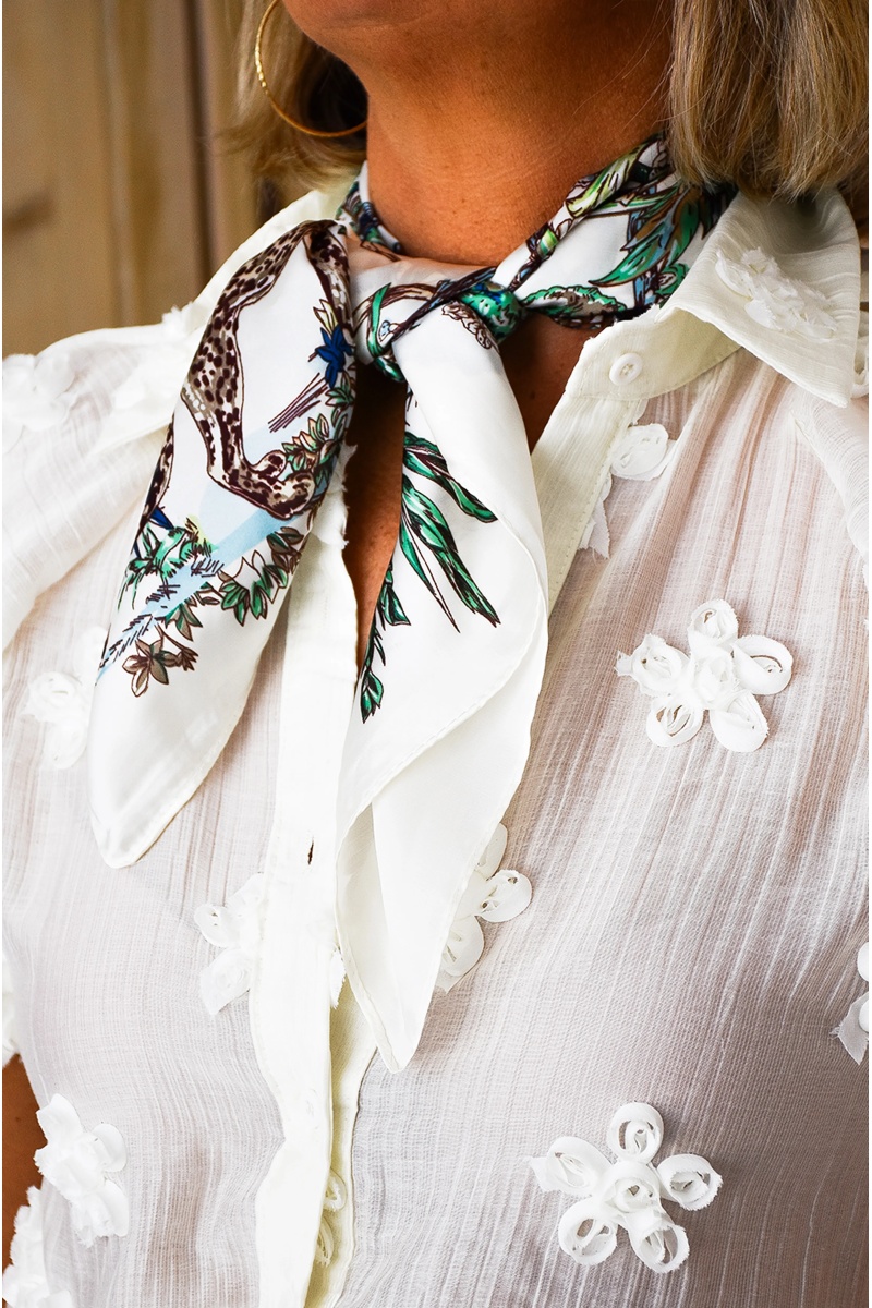 jianna fashion s.l IMPRI ECRU FOULARD
