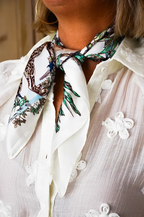 jianna fashion s.l IMPRI ECRU FOULARD