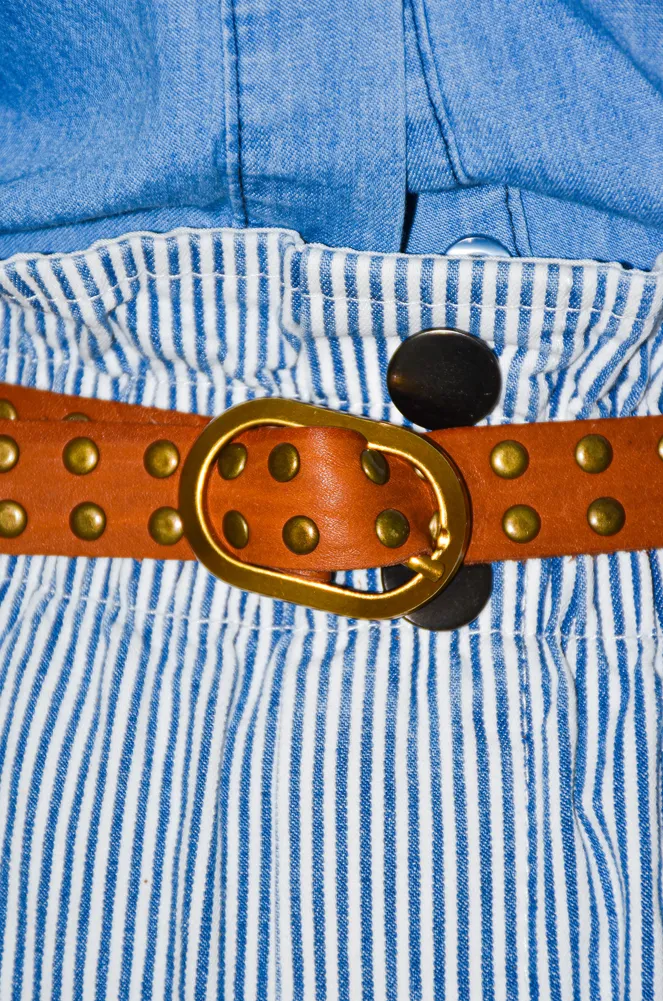 Ceinture Clous Camel IRIS
