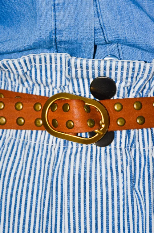 Ceinture Clous Camel IRIS