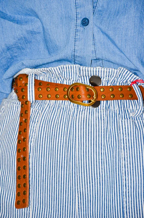 Ceinture Clous Camel IRIS