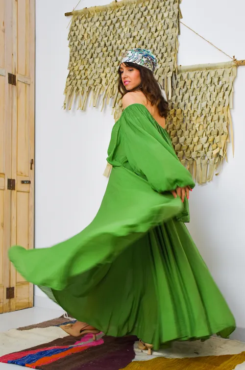GARCONNE SARL TOPHA VOILE VERT JUPES FEMME